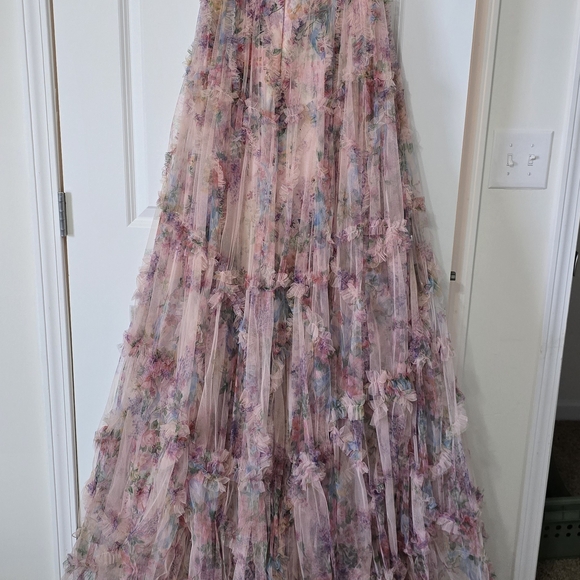 Sherri Hill Pastel Floral Dress - Picture 9 of 9